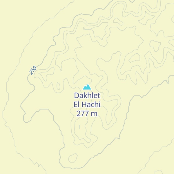 Map of Dakhlet El Hachi