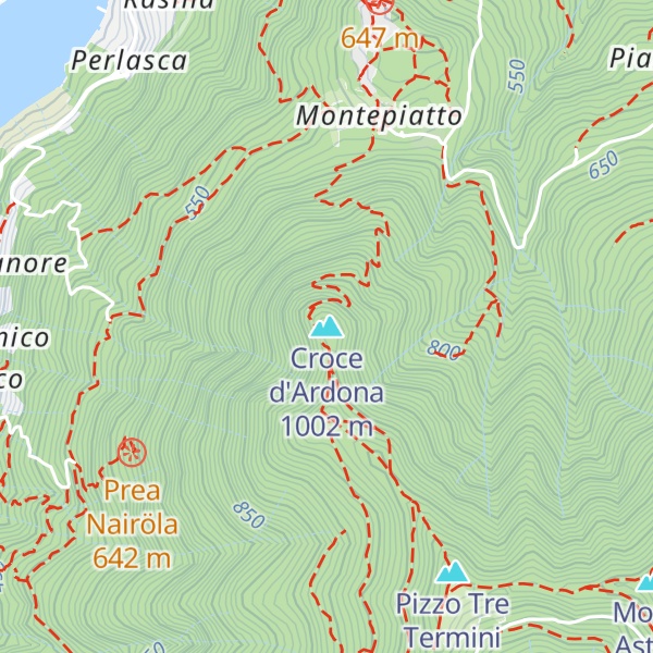 Map of Croce d'Ardona