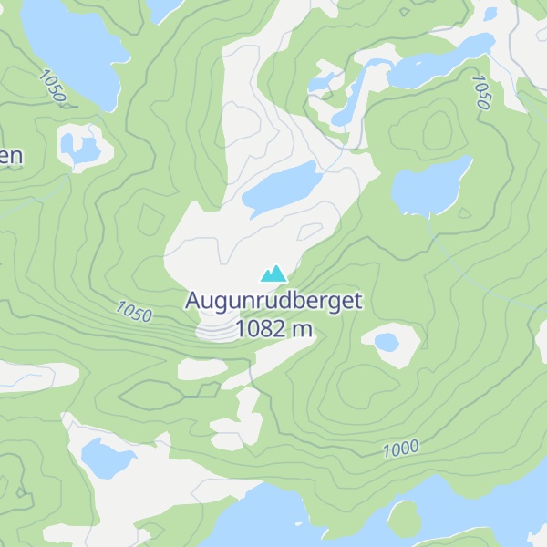 Map of Augunrudberget