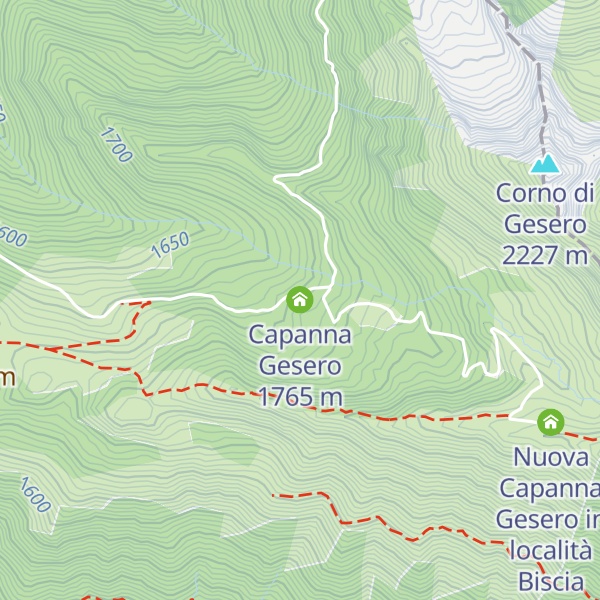 Map of Capanna Gesero