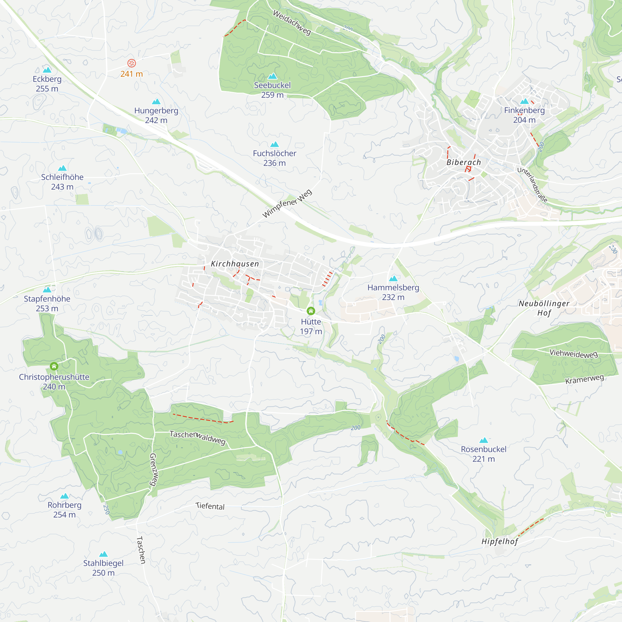 Hütte map