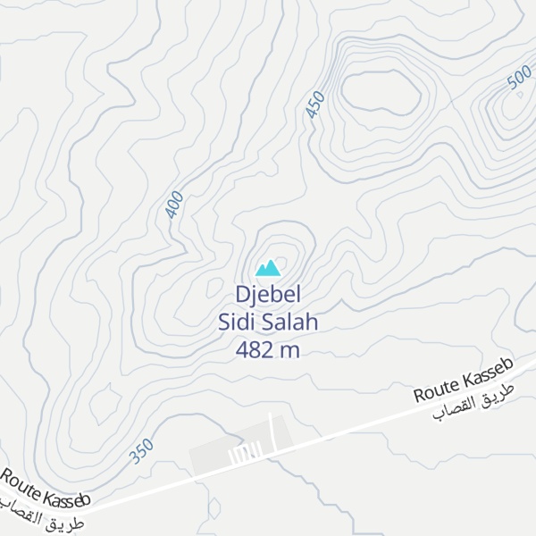 Map of Djebel Sidi Salah