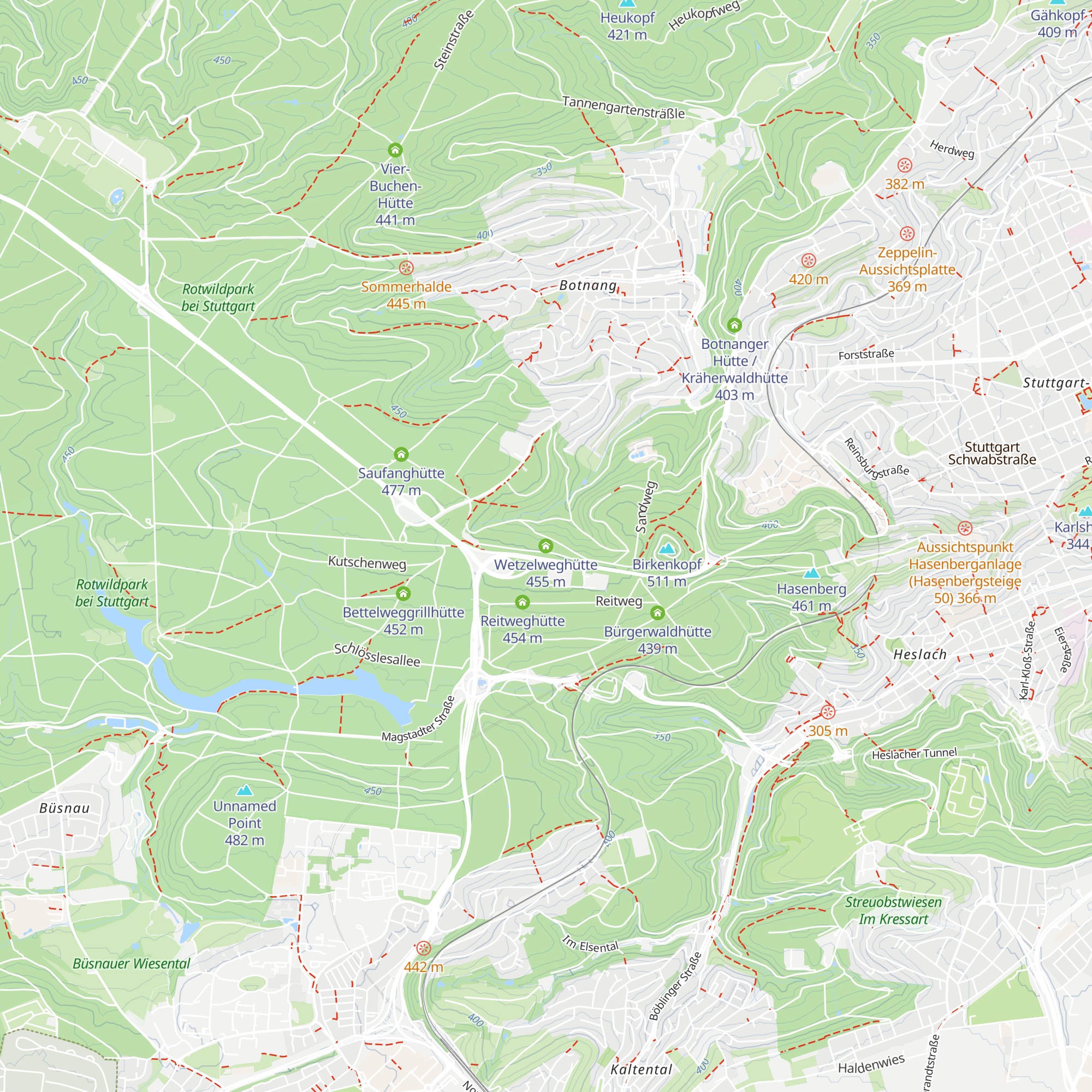 Wetzelweghütte map