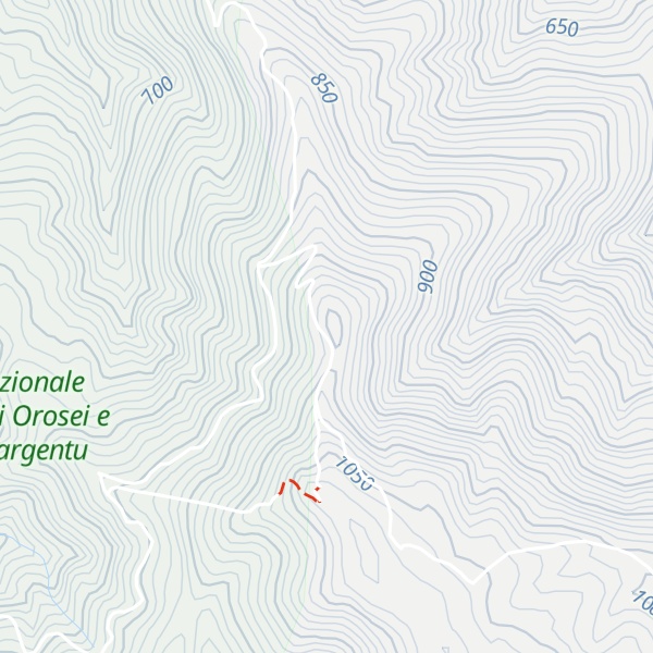 Map of Bruncu de Leutzu