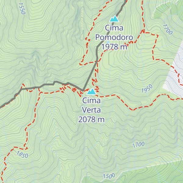 Map of Cima Verta