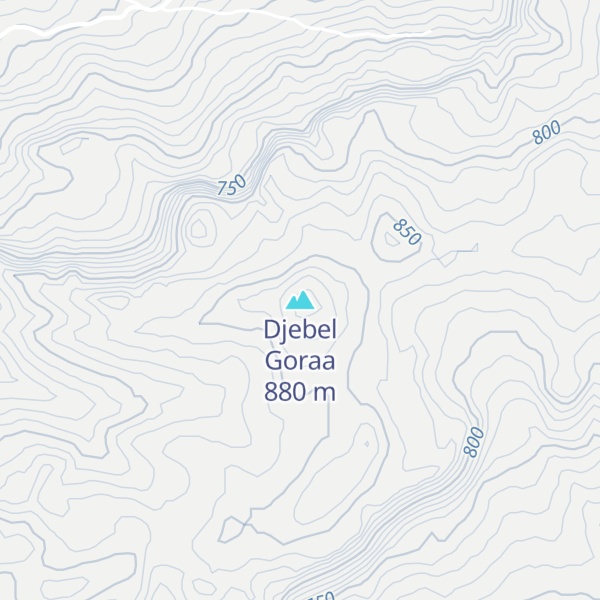 Map of Djebel Goraa