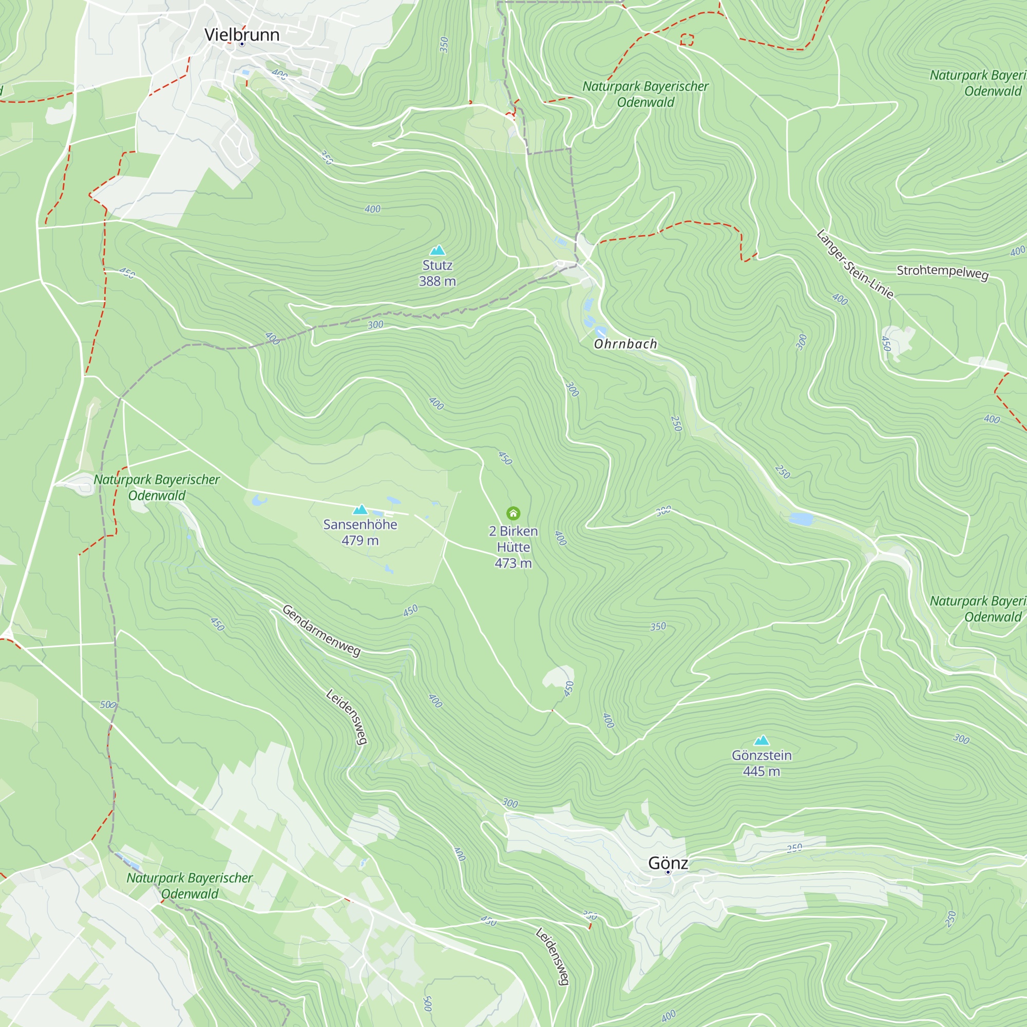 2 Birken Hütte map