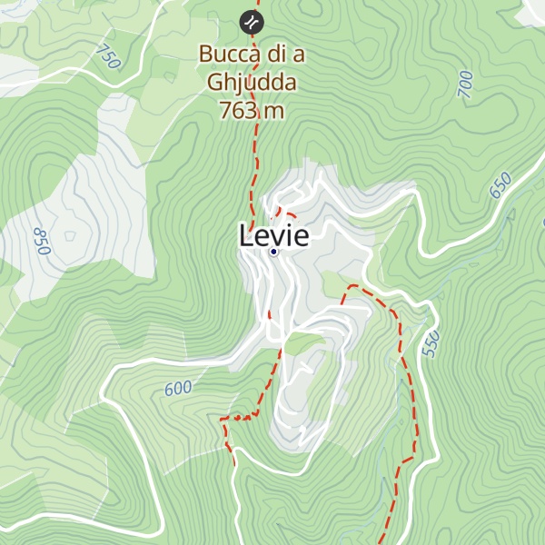 Map of Gîte d'étape de Levie