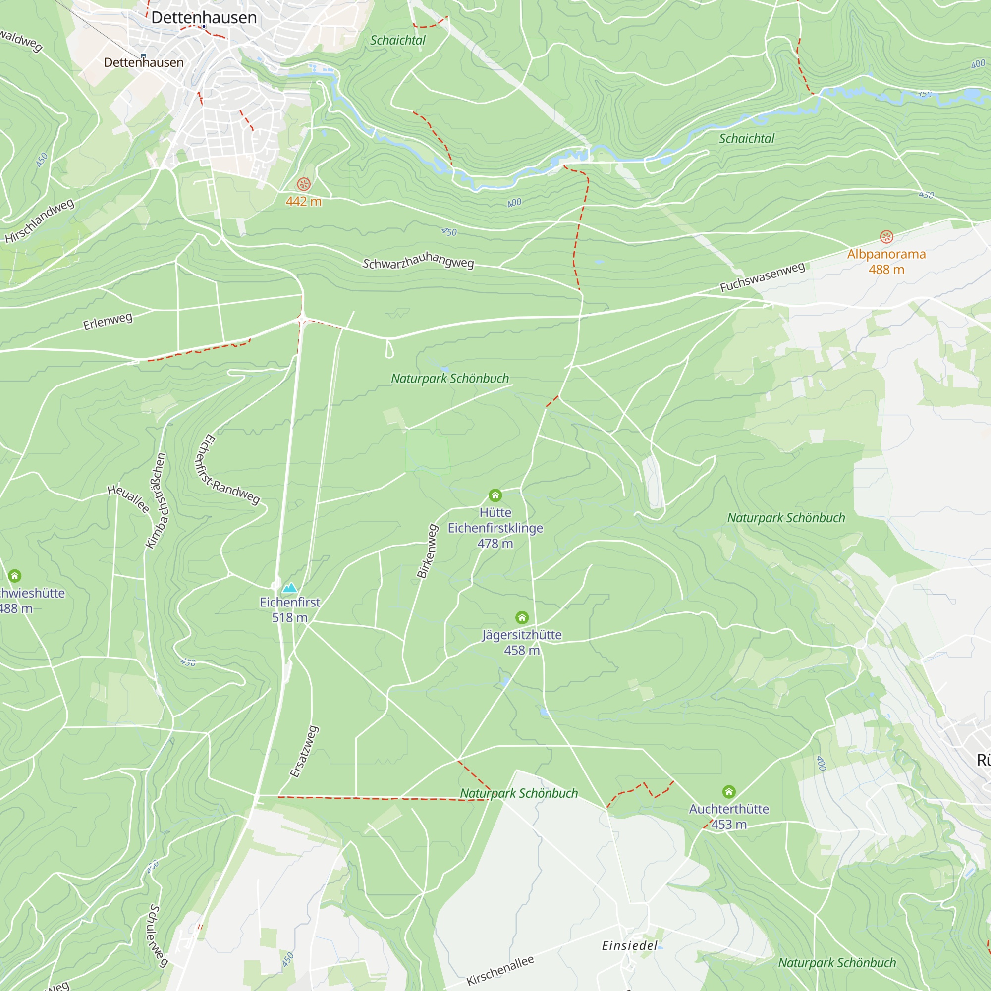 Hütte Eichenfirstklinge map