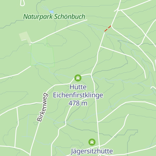 Map of Hütte Eichenfirstklinge