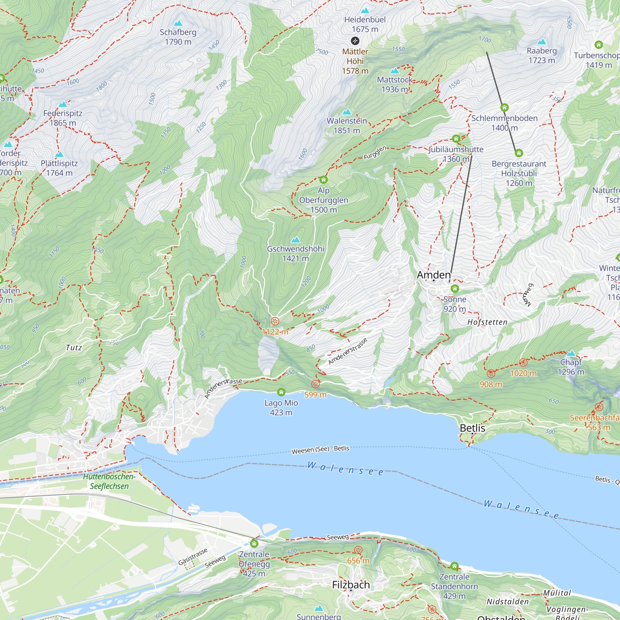 Reservoir Mittenwald map