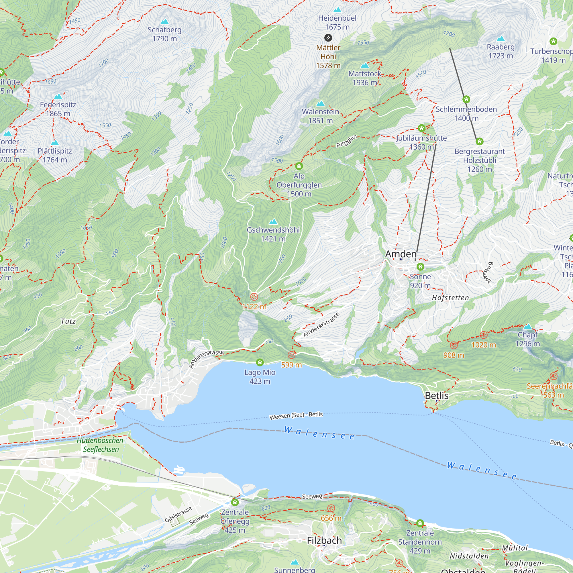 Reservoir Mittenwald map