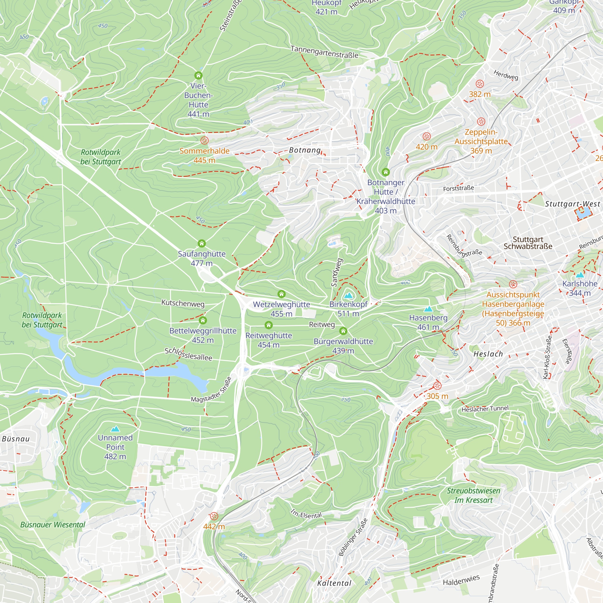 Wetzelweghütte map
