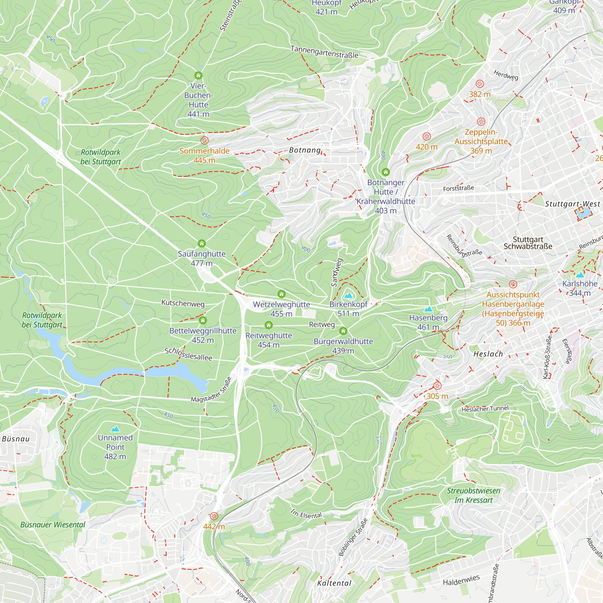 Wetzelweghütte map