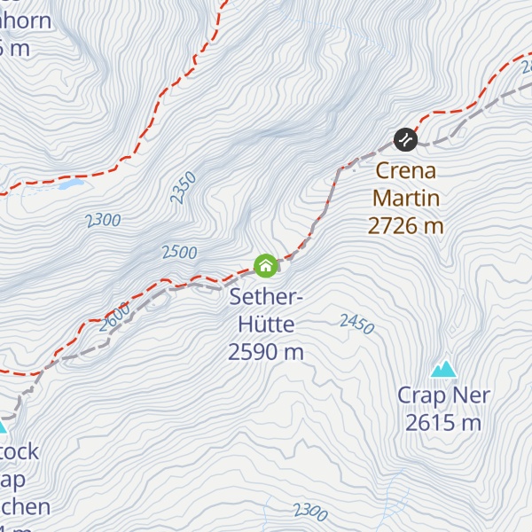 Map of Sether-Hütte