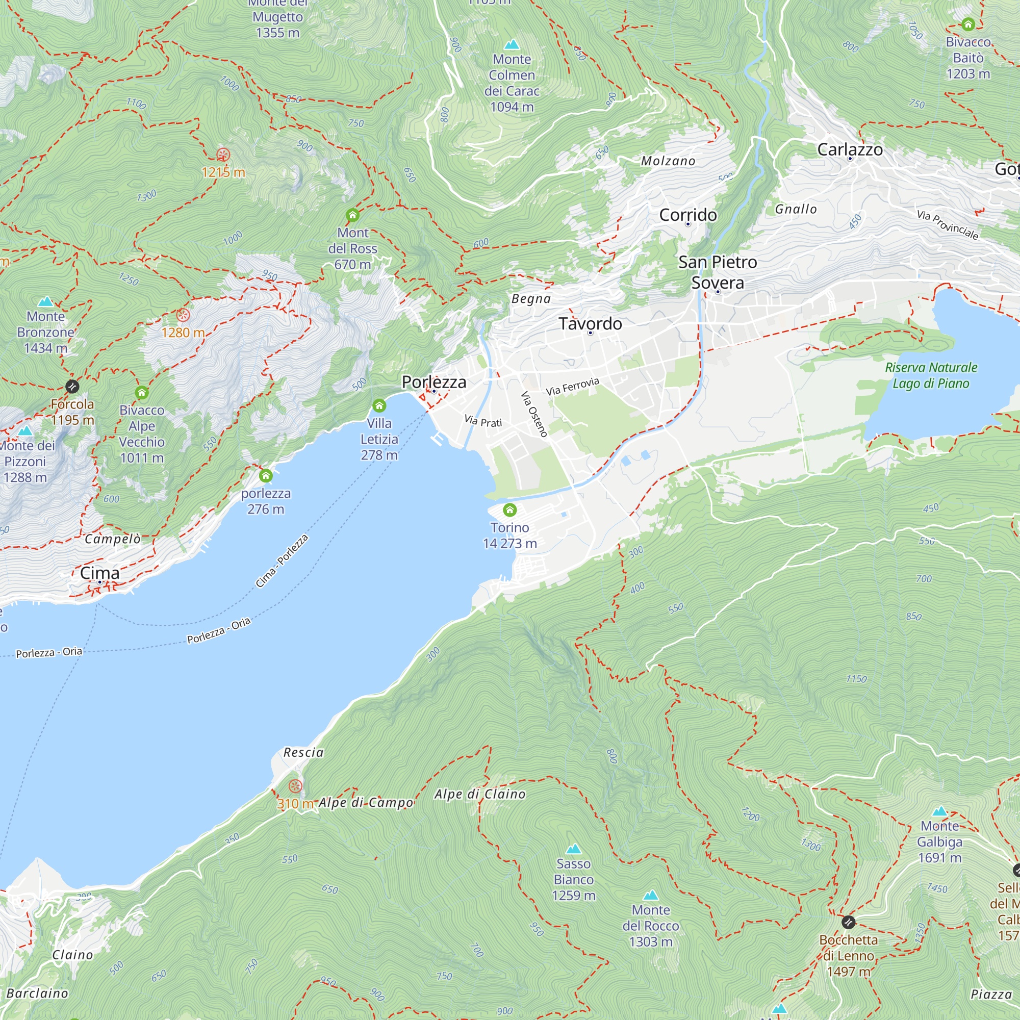 Torino 14 map