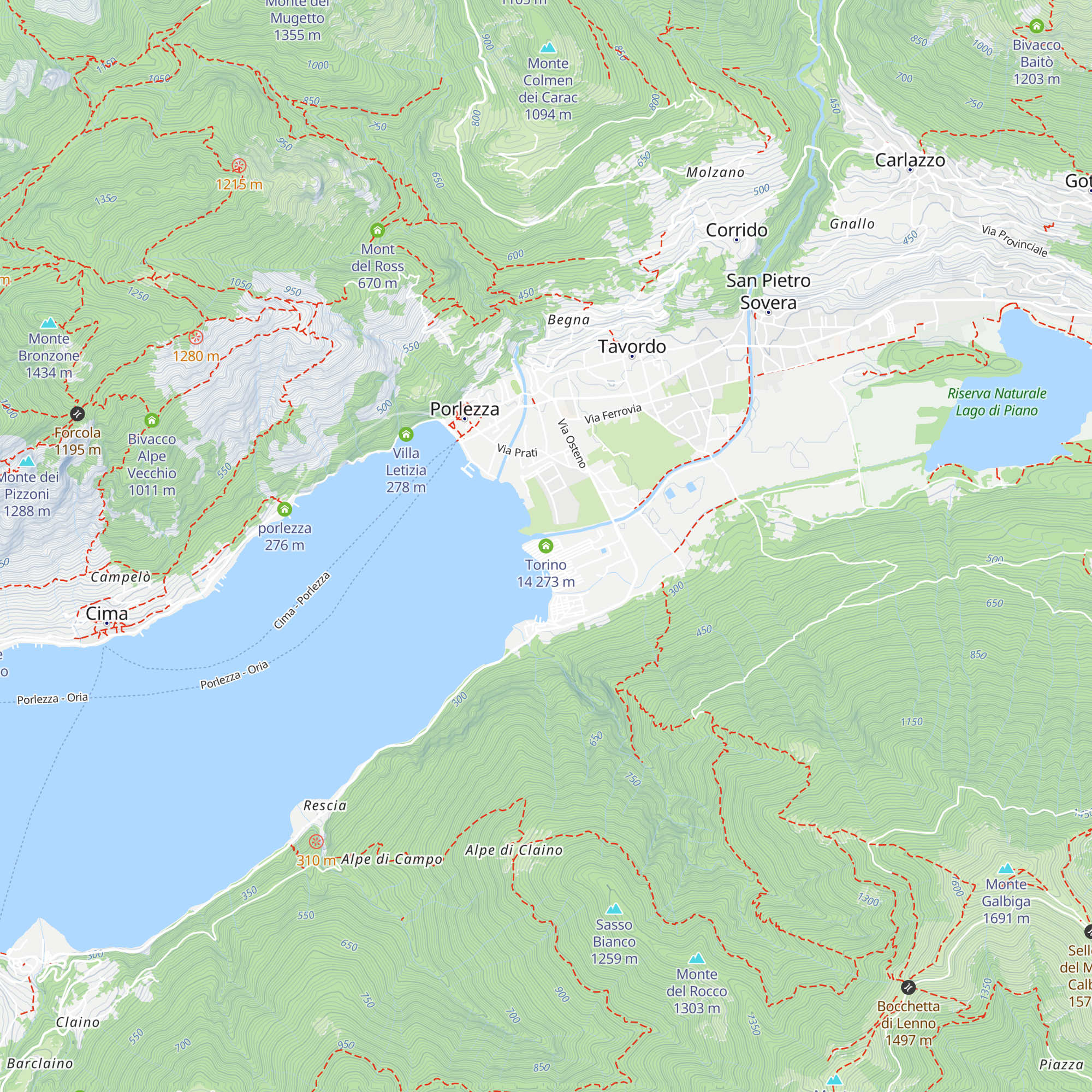 Torino 14 map