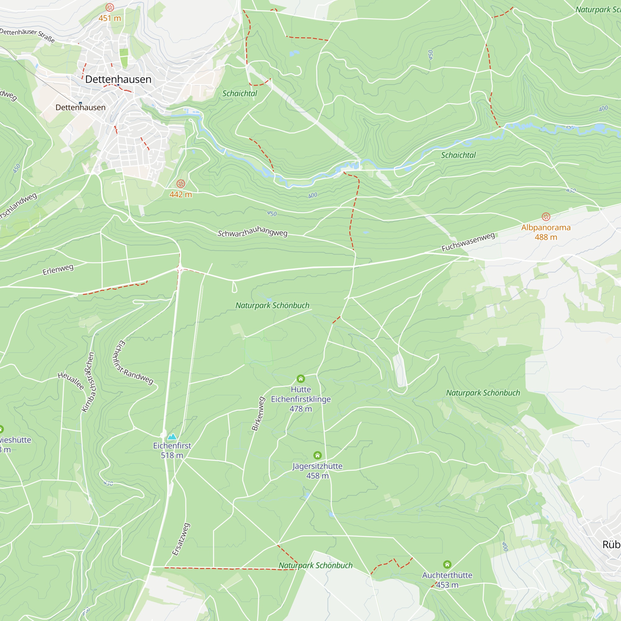 Rinden-Hütte map