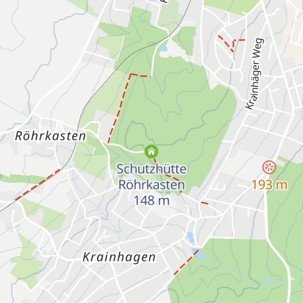 Map of Schutzhütte Röhrkasten