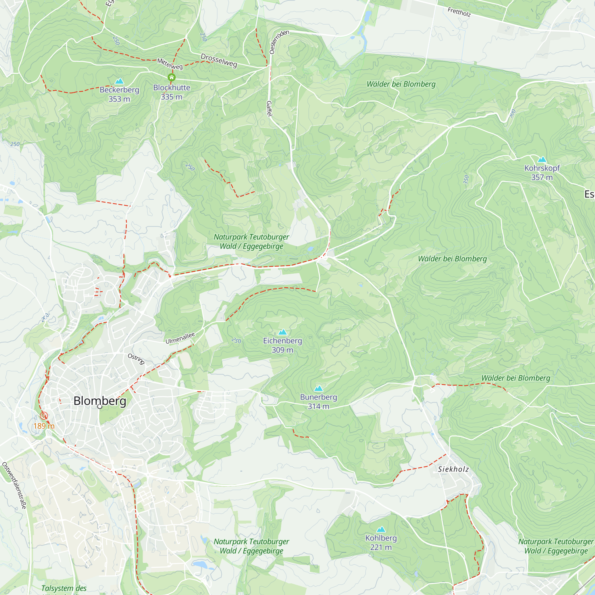 Hütte map