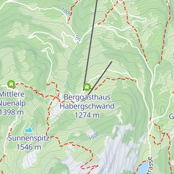 Map of Berggasthaus Habergschwänd