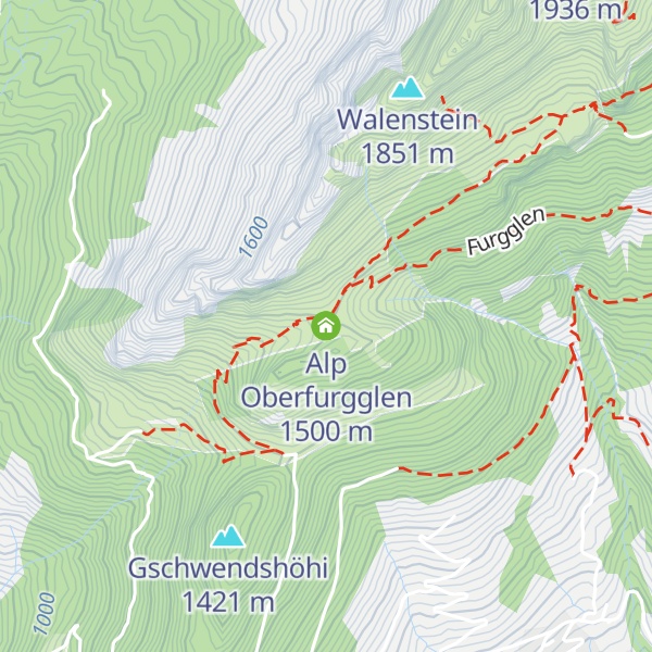 Map of Alp Oberfurgglen