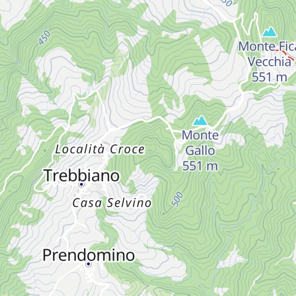 Map of Monte Gazzolo