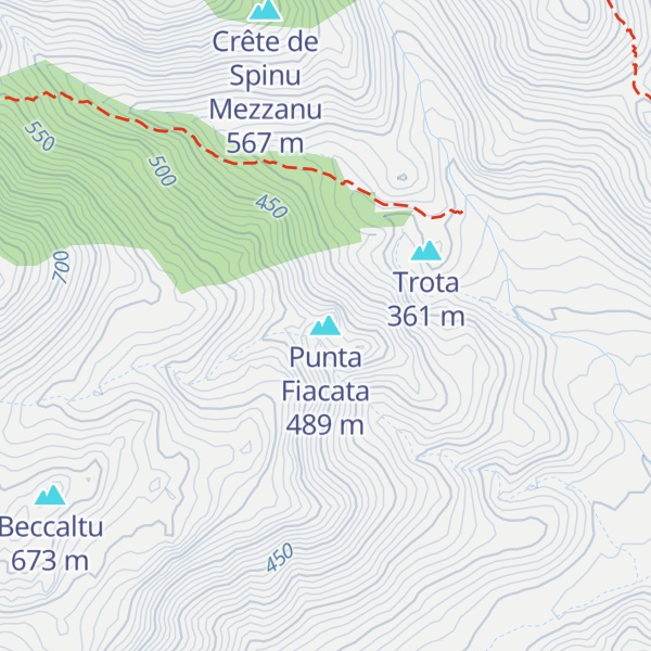 Map of Punta Fiacata