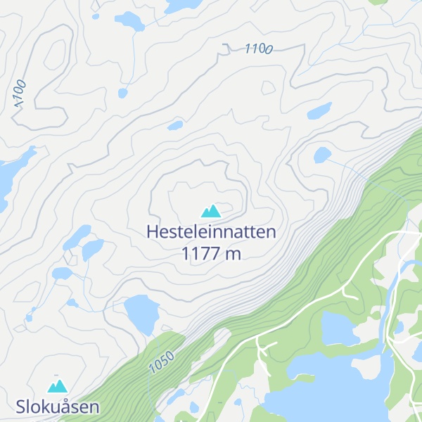 Map of Hesteleinnatten