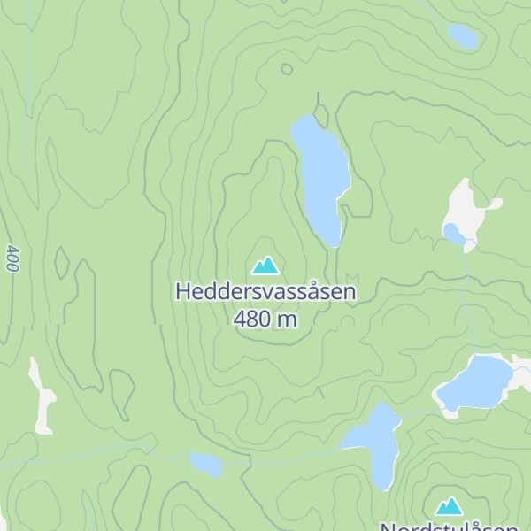 Map of Heddersvassåsen