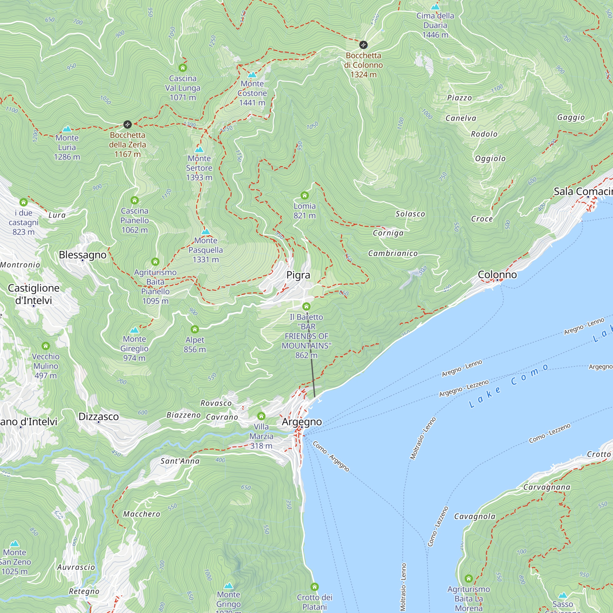 Il Baretto "BAR FRIENDS OF MOUNTAINS" map