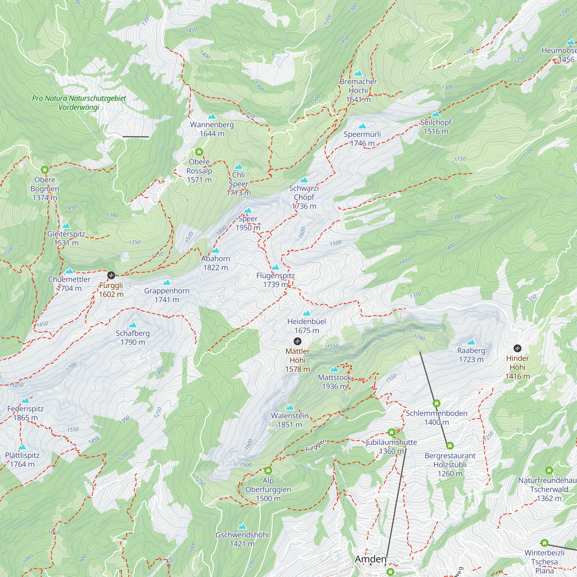 Alp Oberchäseren map