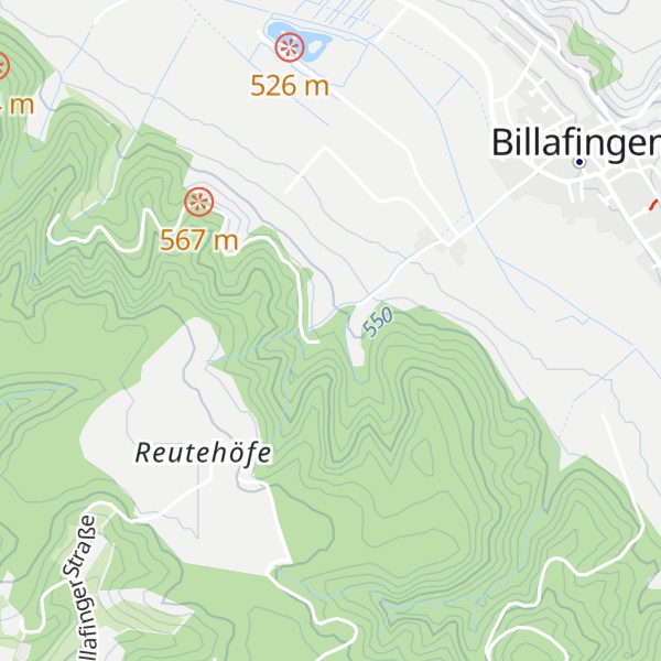 Map of Grillhütte Billafingen