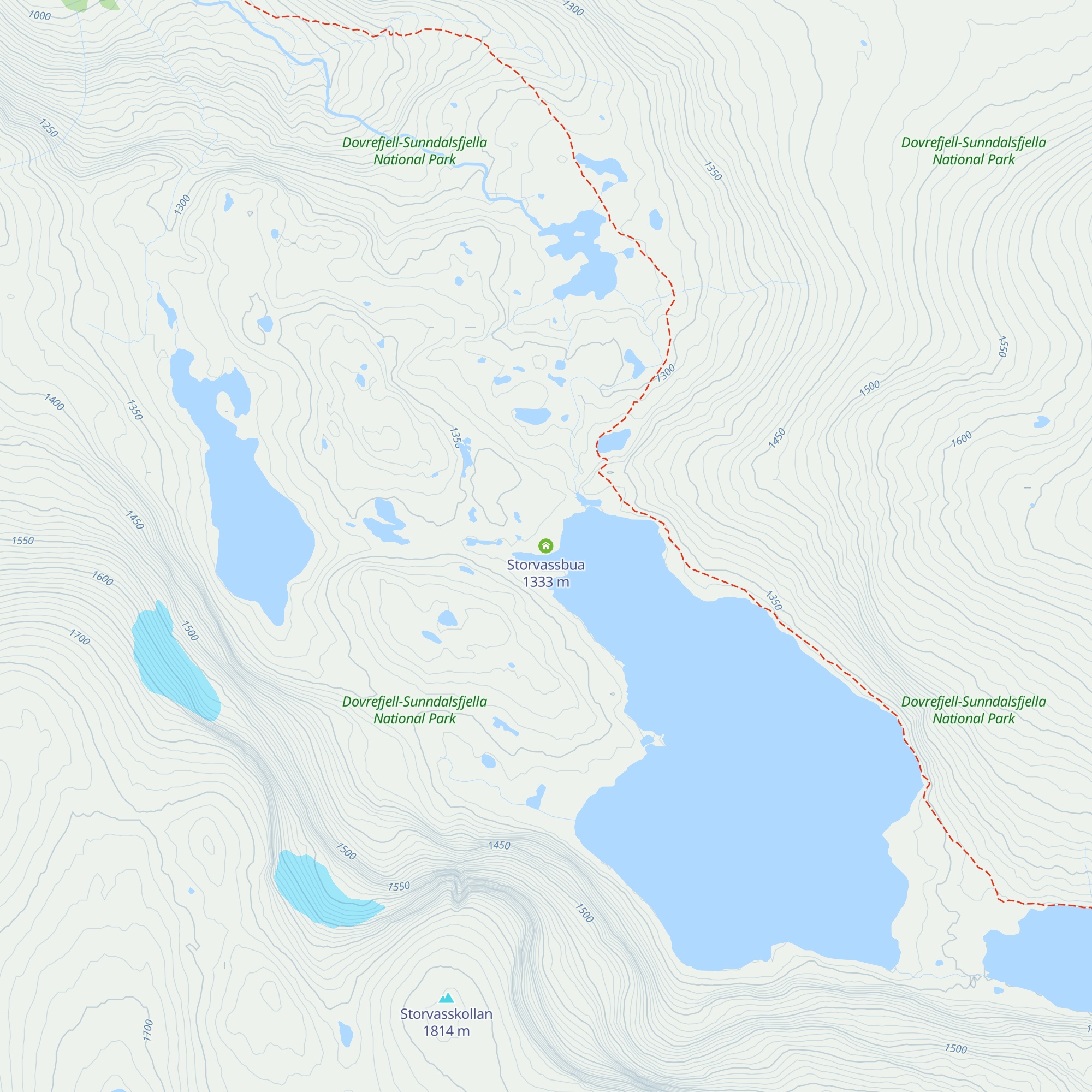 Storvassbua map