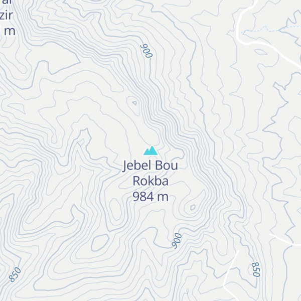 Map of Jebel Bou Rokba