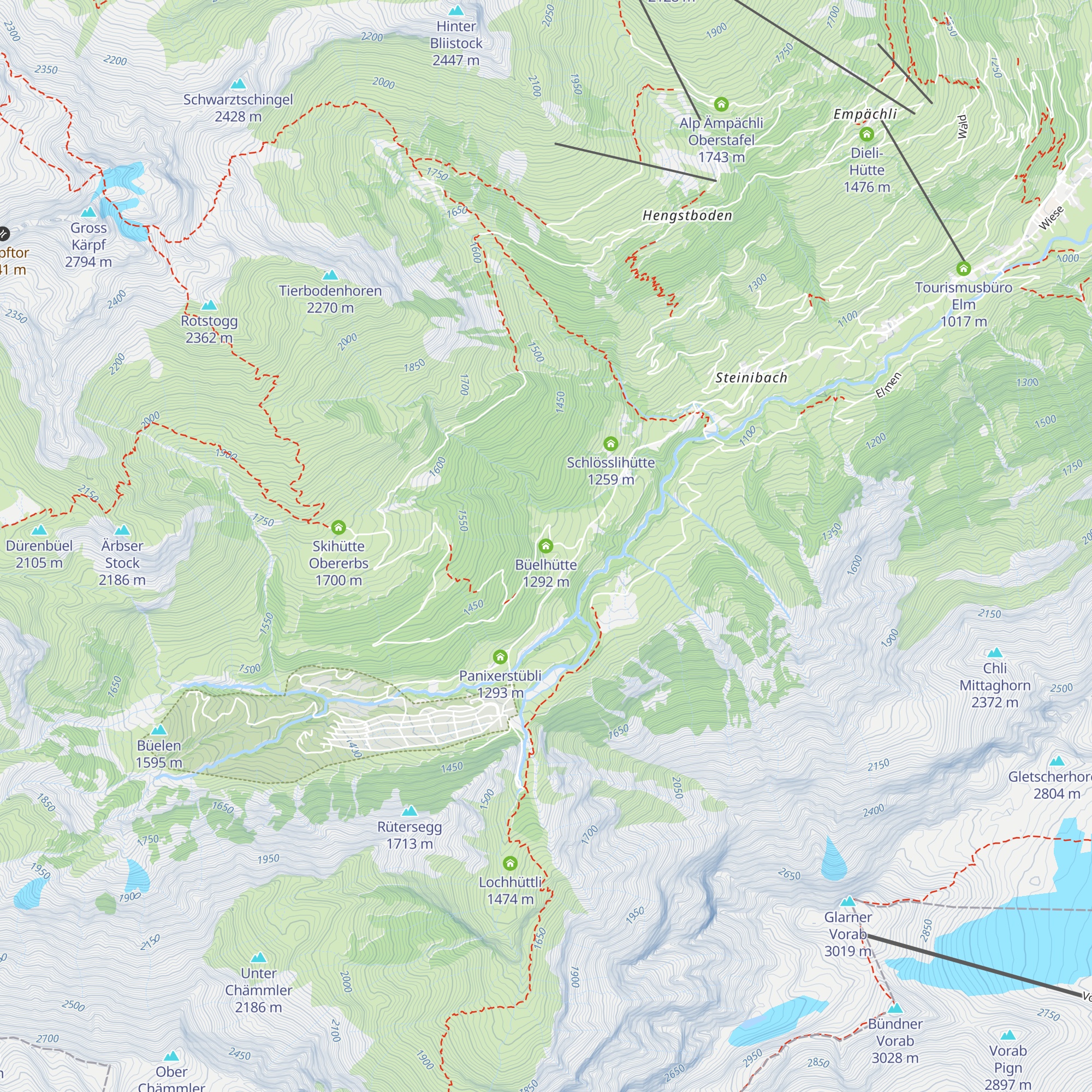 Büelhütte map