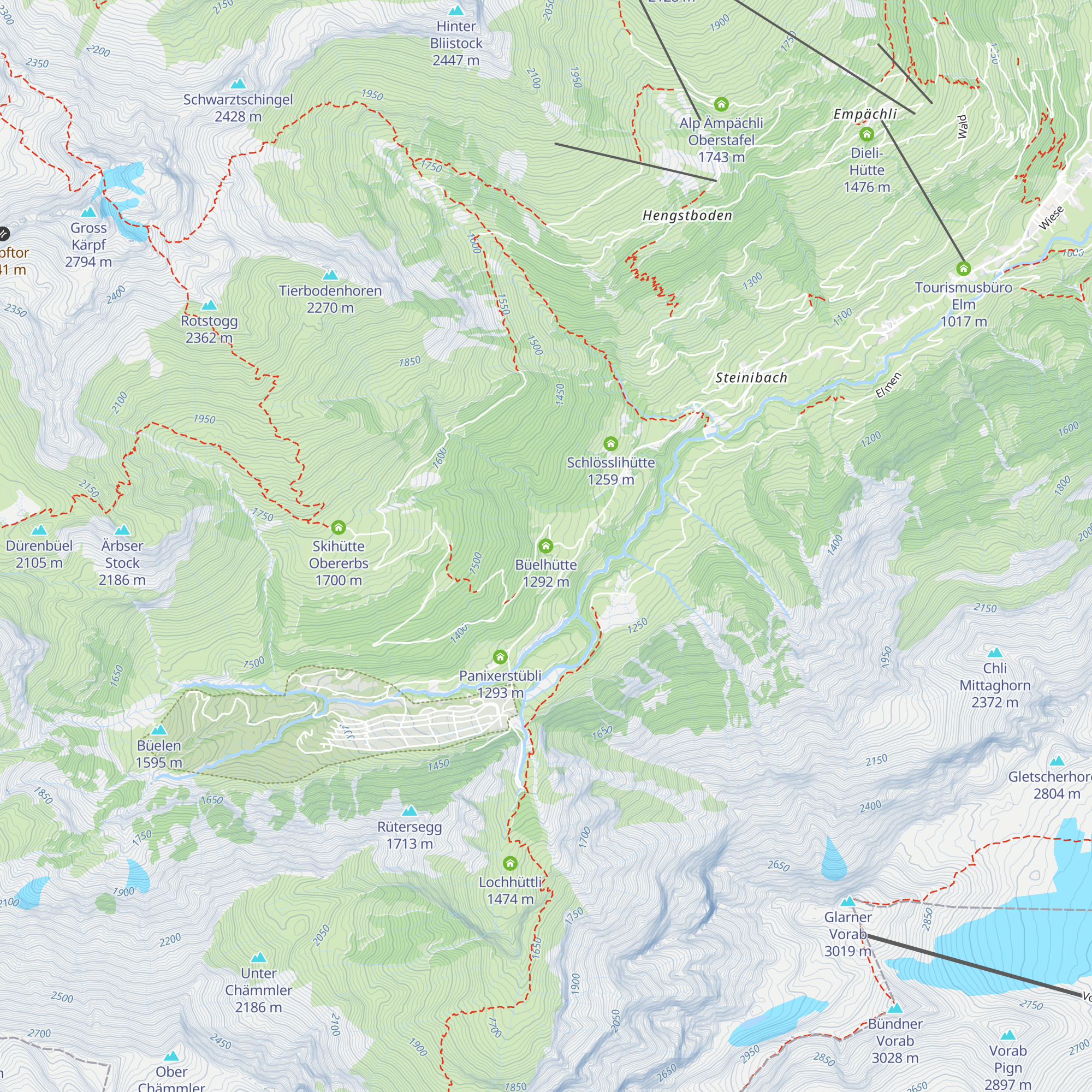 Büelhütte map