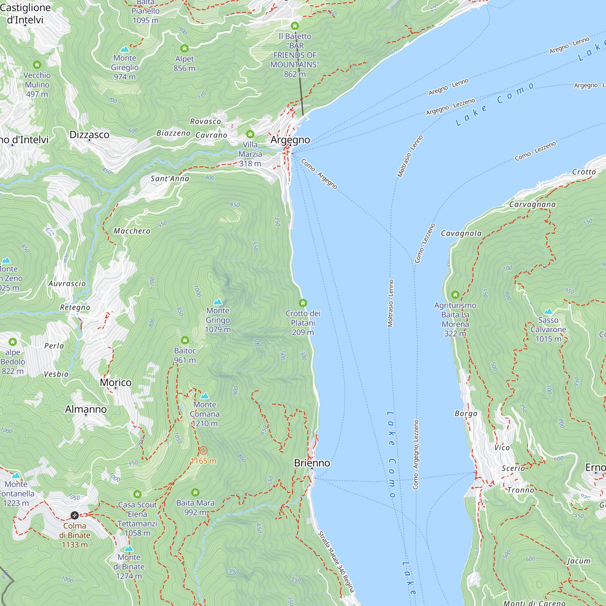 Crotto dei Platani map