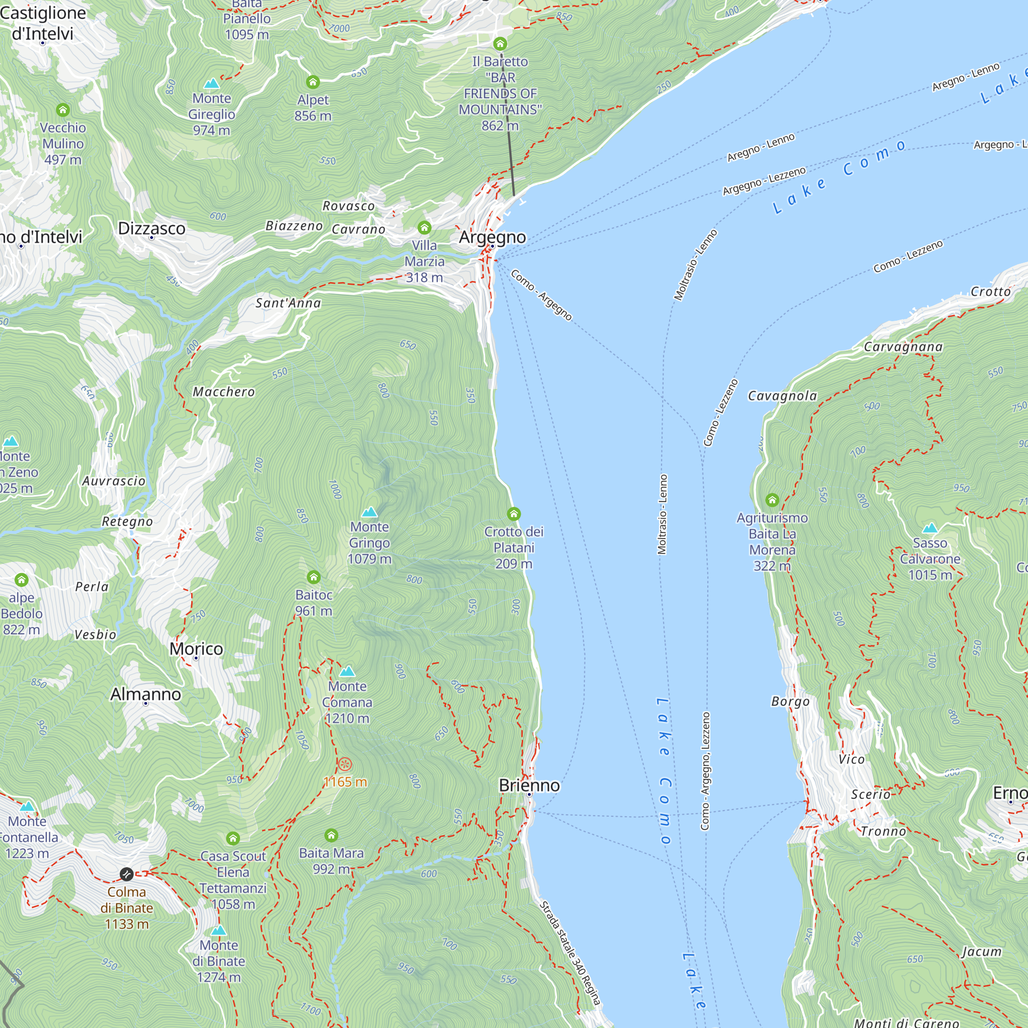 Crotto dei Platani map