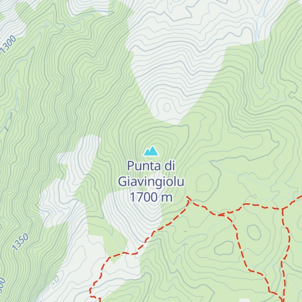Map of Punta di Giavingiolu