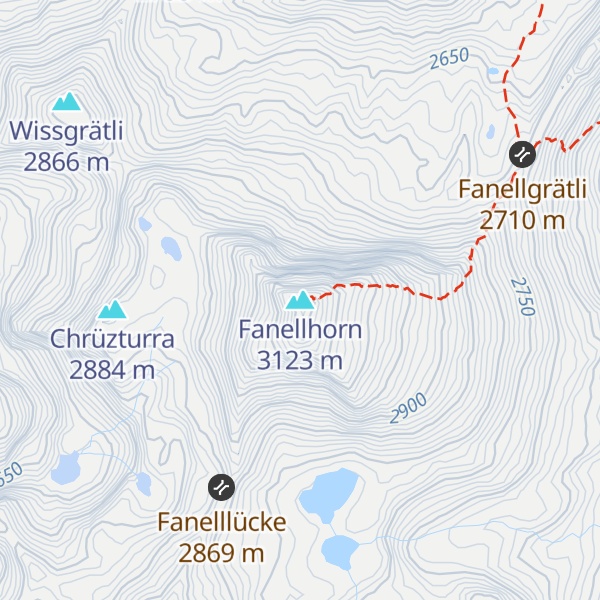 Map of Fanellhorn
