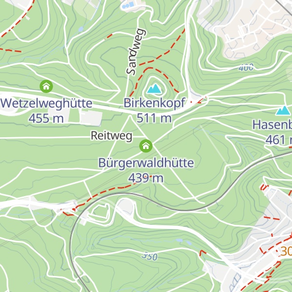 Map of Bürgerwaldhütte