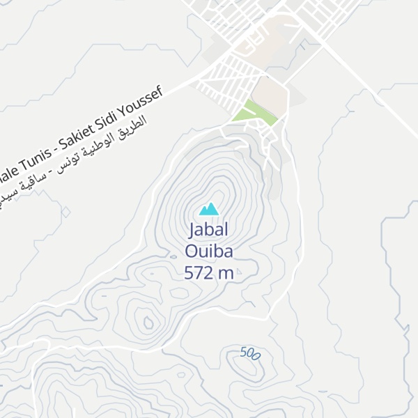 Map of Jabal Ouiba