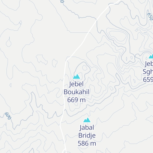 Map of Jebel Boukahil