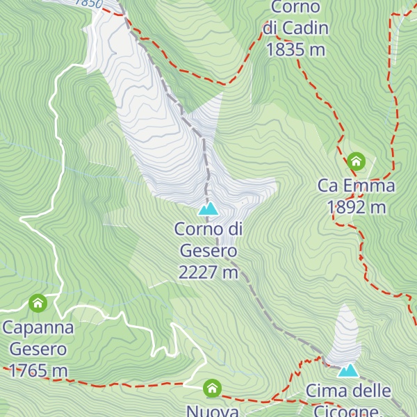 Map of Corno di Gesero