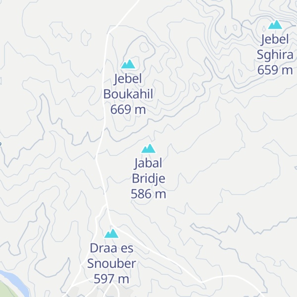Map of Jabal Bridje