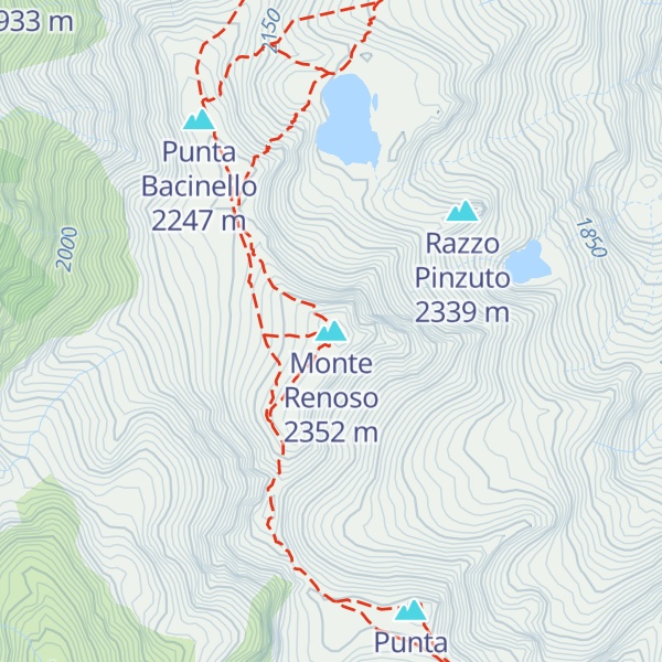 Map of Monte Renoso