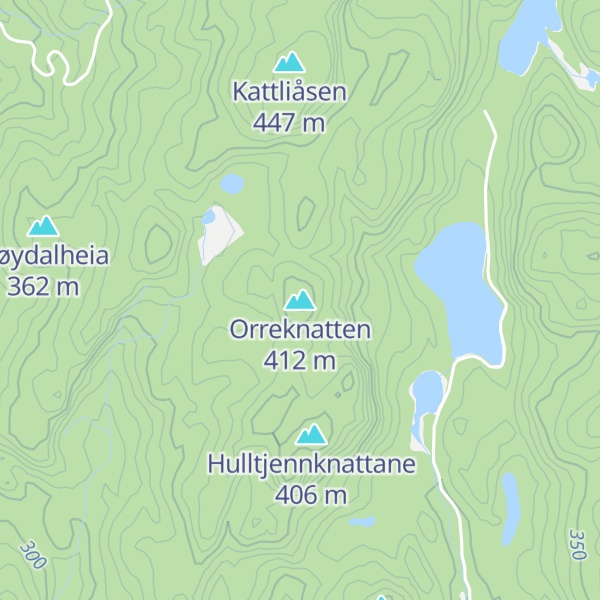 Map of Orreknatten