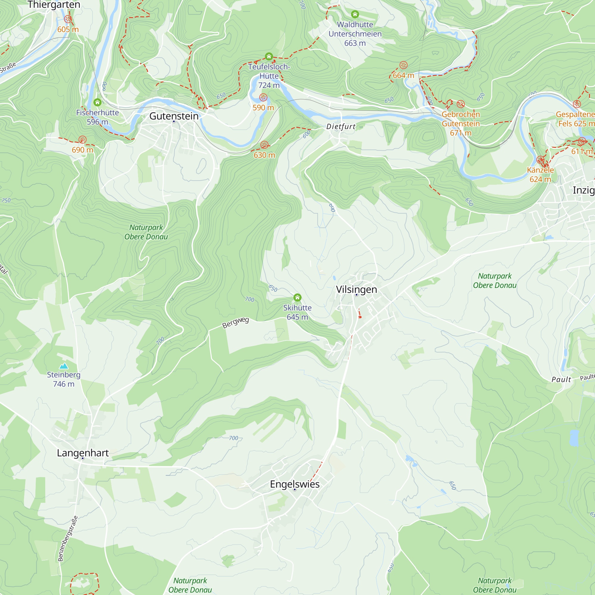 Skihütte map
