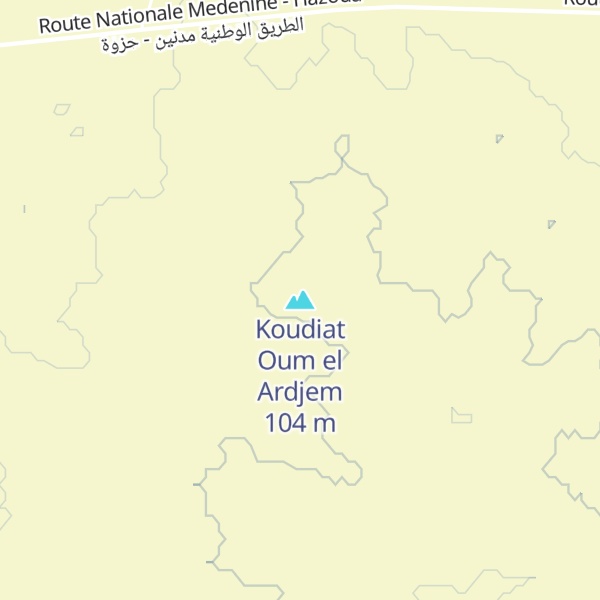 Map of Koudiat Oum el Ardjem